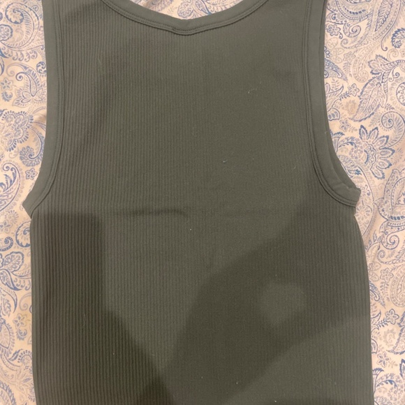 Green Sunday best ribbed tank - Picture 3 of 4